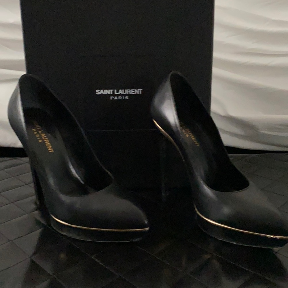 Yves Saint Laurent platform heals